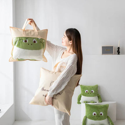 Cozy Dreams | Mini Monster Quilted Pillow Blanket with Soft Fabric | Versatile Comfort for Kids 4