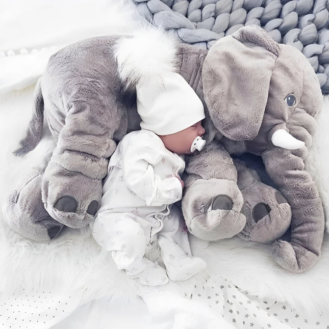Cozy Elephant | Infant Cuddle Pillow with Supportive Backrest | Plush Comfort for Sleep and Play 1