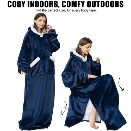 Cozy Giant | Oversized Hoodie Blanket with Soft Fleece Design | Wearable Comfort for Ultimate Relaxation 2