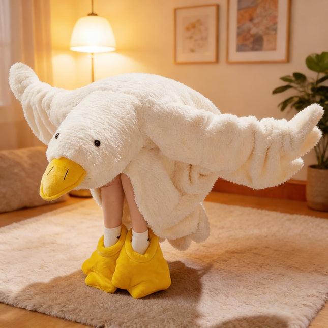 Cozy Goose | Men's Hooded Bathrobe with Soft Coral Fleece | Oversized Design for Ultimate Comfort 0