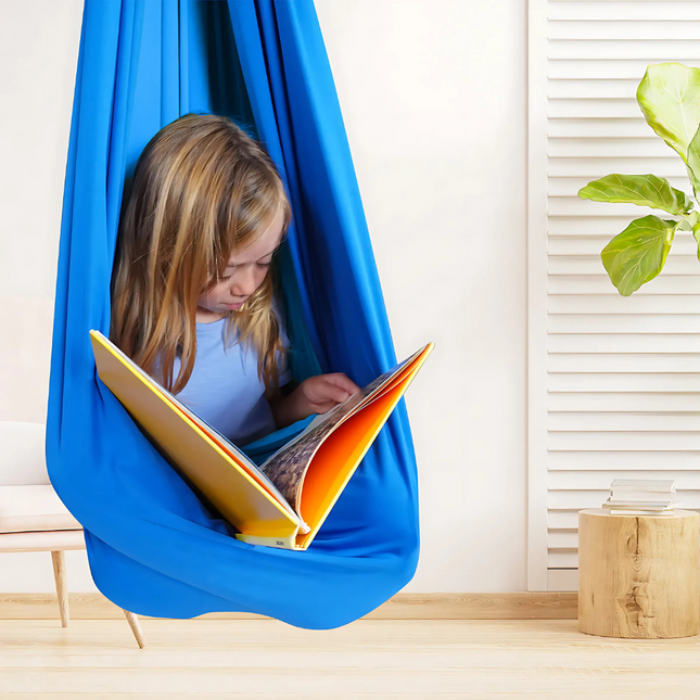 Cozy Hammock Swing | Soft Fabric Sensory Swing for Kids' Relaxation and Play 1