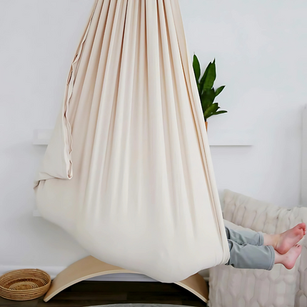 Cozy Hammock Swing | Soft Fabric Sensory Swing for Kids' Relaxation and Play 6