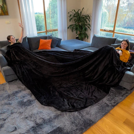 Cozy Haven | Oversized Ultra-Soft Blanket with Heat Regulation | Family-Sized Comfort for Movie Nights 2