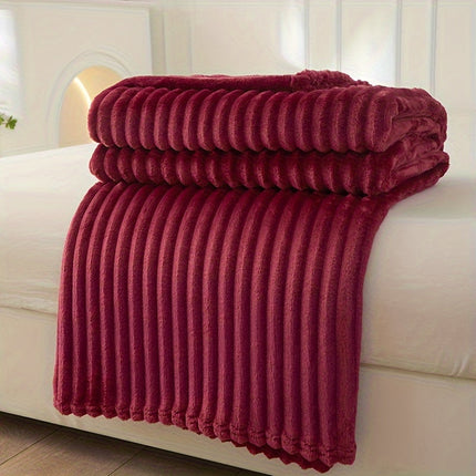 Cozy Haven | Soft Plush Blanket with Rib Pattern for Ultimate Warmth | Stylish Comfort for Chilly Evenings 2