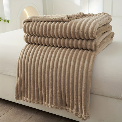 Cozy Haven | Soft Plush Blanket with Rib Pattern for Ultimate Warmth | Stylish Comfort for Chilly Evenings 3