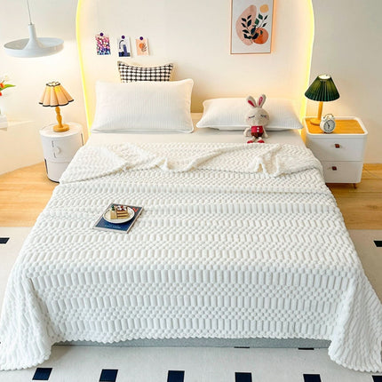 Cozy Haven | Throw Blanket with Ultra Soft Microfiber & Pebble Texture | Versatile Design for Year-Round Comfort 3