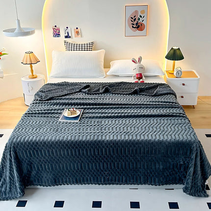 Cozy Haven | Throw Blanket with Ultra Soft Microfiber & Pebble Texture | Versatile Design for Year-Round Comfort 7