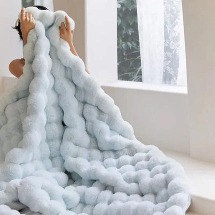 Cozy Haven | Ultra-Soft Faux Fur Blanket with Double-Lined Comfort | All-Season Throw for Relaxation 2