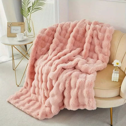 Cozy Haven | Ultra-Soft Faux Fur Blanket with Double-Lined Comfort | All-Season Throw for Relaxation 7