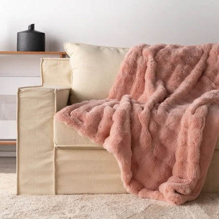 Cozy Haven | Ultra-Soft Faux Fur Blanket with Double-Lined Comfort | All-Season Throw for Relaxation 9