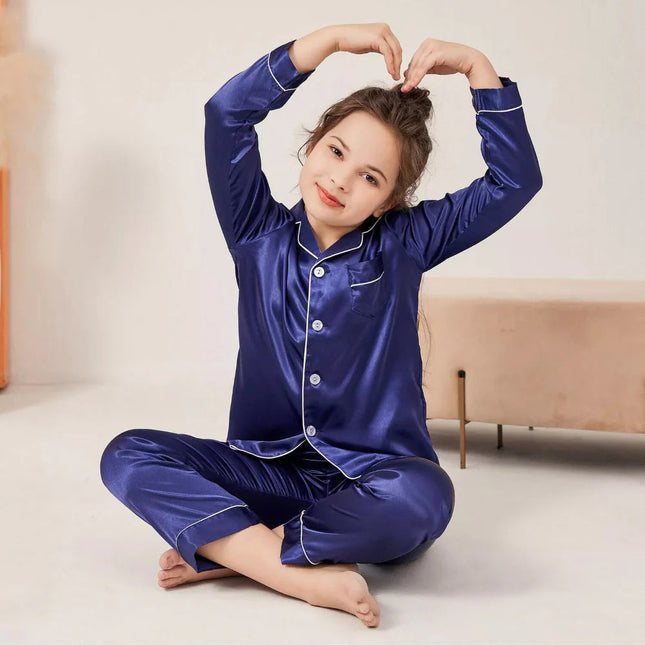 Cozy Kids Pajama Set | Button Top & Pants Sleepwear for Easy Bedtime 0