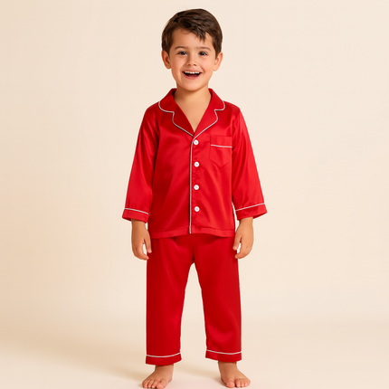 Cozy Kids Pajama Set | Button Top & Pants Sleepwear for Easy Bedtime 9