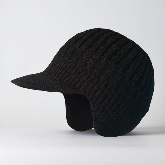 Cozy Knit Beanie | Winter Hat with Visor & Ear Flaps for Ultimate Warmth 0