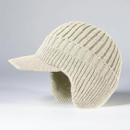 Cozy Knit Beanie | Winter Hat with Visor & Ear Flaps for Ultimate Warmth 1