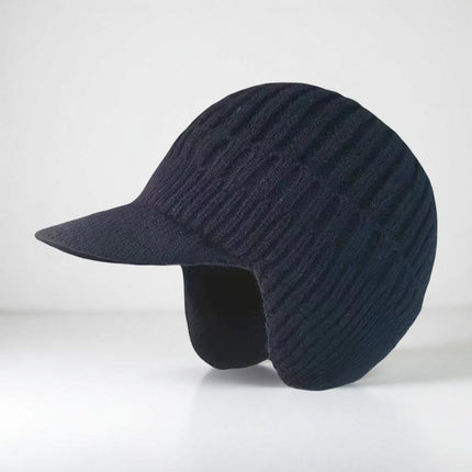 Cozy Knit Beanie | Winter Hat with Visor & Ear Flaps for Ultimate Warmth 4