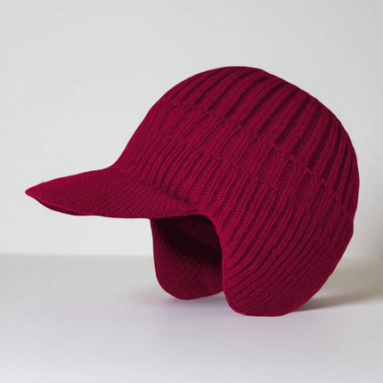 Cozy Knit Beanie | Winter Hat with Visor & Ear Flaps for Ultimate Warmth 5