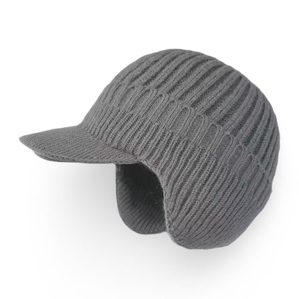 Cozy Knit Beanie | Winter Hat with Visor & Ear Flaps for Ultimate Warmth 8