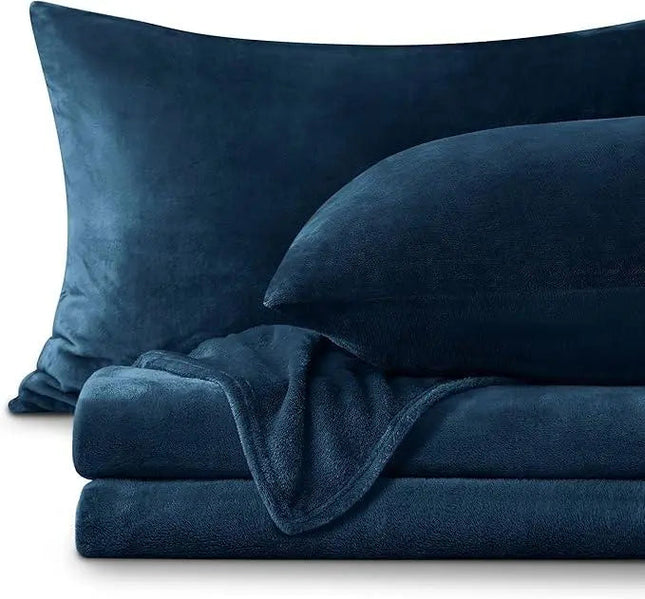 Cozy Nights | Flannel Bedding Set with Deep Pocket Fitted Sheet | Soft Microfiber for All-Season Comfort 0