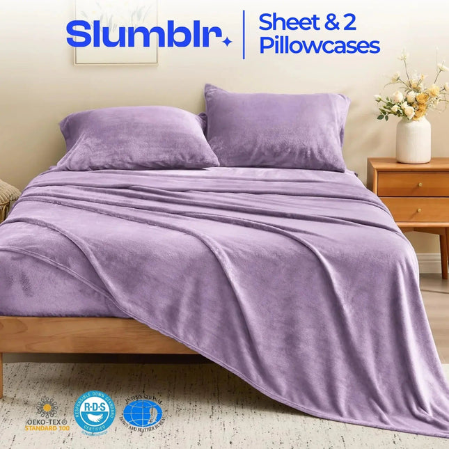 Cozy Nights | Flannel Bedding Set with Deep Pocket Fitted Sheet | Soft Microfiber for All-Season Comfort 1