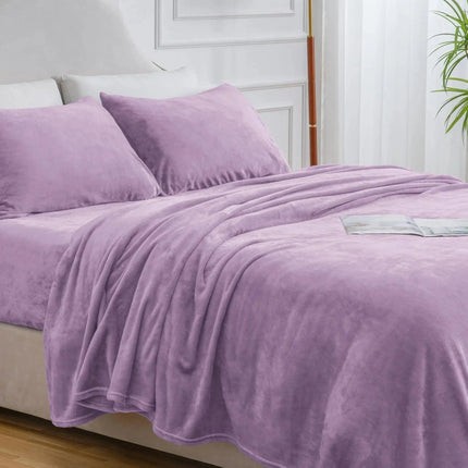 Cozy Nights | Flannel Bedding Set with Deep Pocket Fitted Sheet | Soft Microfiber for All-Season Comfort 3