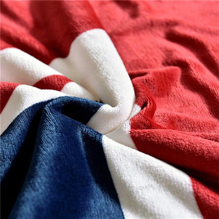 Cozy Patriotic Fleece Blanket with Ultra-Soft Faux Lambswool Back | Perfect for Indoor Comfort and Outdoor Adventures 4