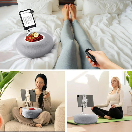 Cozy Pillow Stand | Plush Adjustable Device Holder with Stable Support | Ideal for Hands-Free Viewing 2