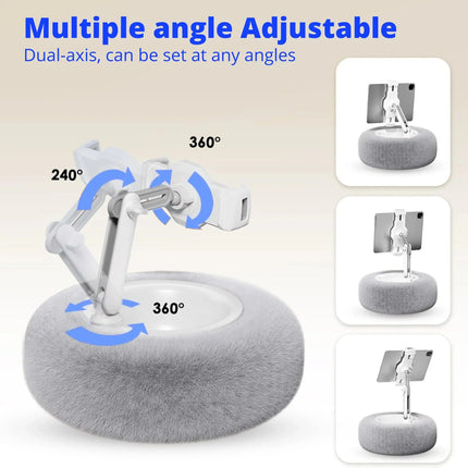 Cozy Pillow Stand | Plush Adjustable Device Holder with Stable Support | Ideal for Hands-Free Viewing 4