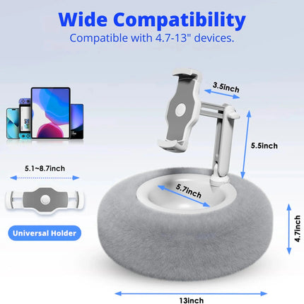 Cozy Pillow Stand | Plush Adjustable Device Holder with Stable Support | Ideal for Hands-Free Viewing 6