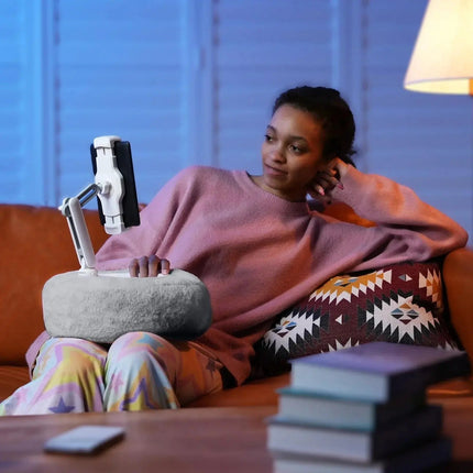 Cozy Pillow Stand | Plush Adjustable Device Holder with Stable Support | Ideal for Hands-Free Viewing 8