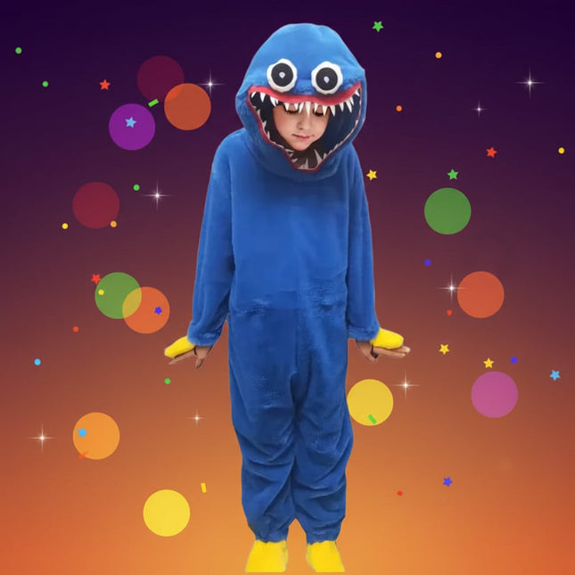 Cozy Plush Animal Onesie Costume for Kids with Fun Design | Perfect for Halloween and Dress-Up 1