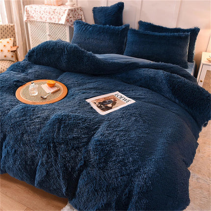 Cozy Plush Duvet Cover Set | Reversible Faux Fur & Velvet Bedding for Ultimate Comfort 1