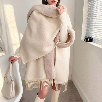 Cozy Wearable Blanket Poncho with Silky Lining | Stylish Comfort for Chilly Days 2