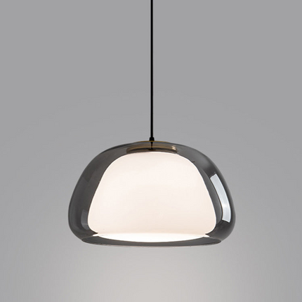 Ceiling Light Fixture, Glass Pendant Light with Adjustable Cord – image 26