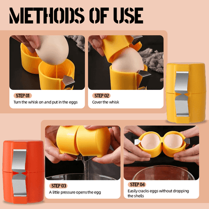 CrackEase | Egg Cracker Tool with Ergonomic Design | Effortless Cracking Solution for Hassle-Free Cooking 4