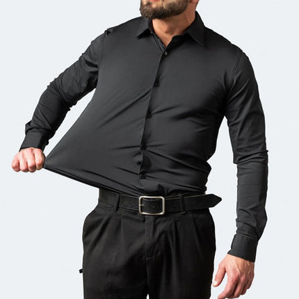 Mens Long Sleeve Shirt, Slim Fit Button Up Shirt