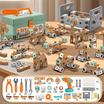 Creative Builder | Toy Tool Set with 100 Realistic Pieces | Inspires Imagination and Motor Skills for Kids 0