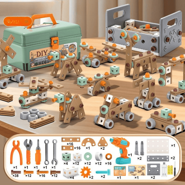 Creative Builder | Toy Tool Set with 100 Realistic Pieces | Inspires Imagination and Motor Skills for Kids 0