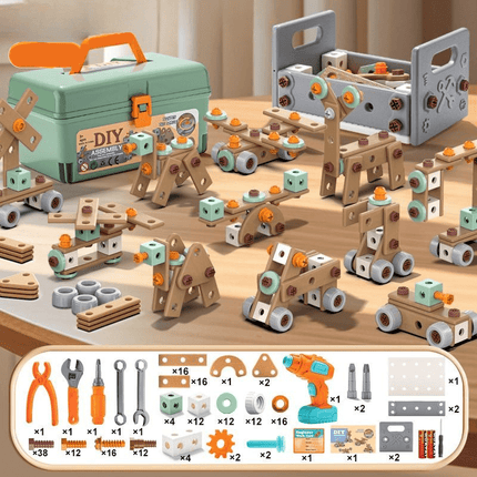 Creative Builder | Toy Tool Set with 100 Realistic Pieces | Inspires Imagination and Motor Skills for Kids 10