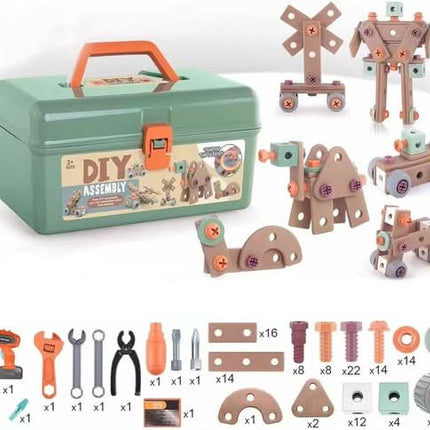 Creative Builder | Toy Tool Set with 100 Realistic Pieces | Inspires Imagination and Motor Skills for Kids 2