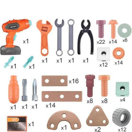 Creative Builder | Toy Tool Set with 100 Realistic Pieces | Inspires Imagination and Motor Skills for Kids 3