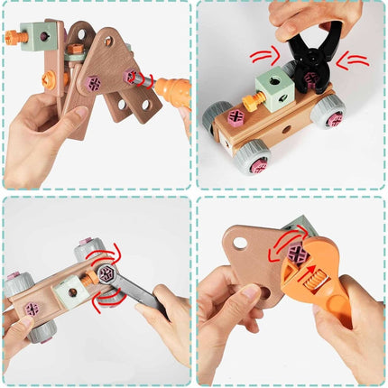 Creative Builder | Toy Tool Set with 100 Realistic Pieces | Inspires Imagination and Motor Skills for Kids 4