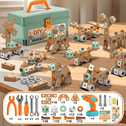 Creative Builder | Toy Tool Set with 100 Realistic Pieces | Inspires Imagination and Motor Skills for Kids 9