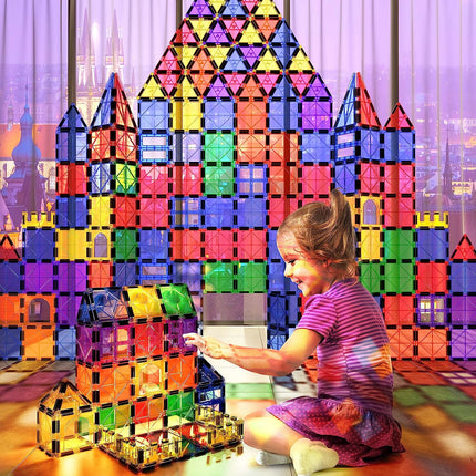 Creative Builders | Montessori Magnetic Tiles Building Set with 40 Pieces for STEM Learning 5
