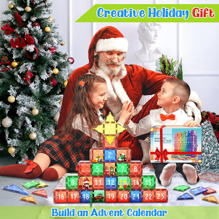 Creative Builders | Montessori Magnetic Tiles Building Set with 40 Pieces for STEM Learning 6