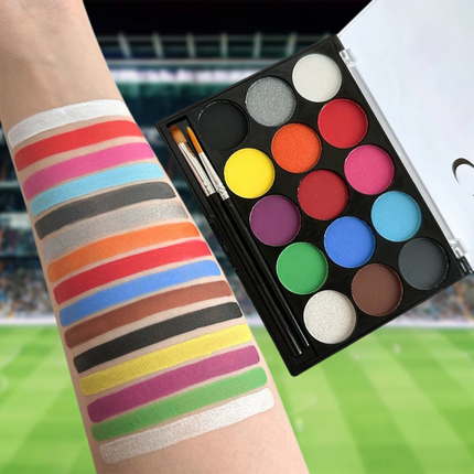 Creative Colors | Face and Body Paint Kit with 15 Vibrant Shades | Safe and Easy Application for All Ages 0