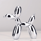 Creative Home Decor | Electroplated Balloon Dog Sculpture with Abstract Design | Unique Wall Decor for Modern Room Aesthetics 0