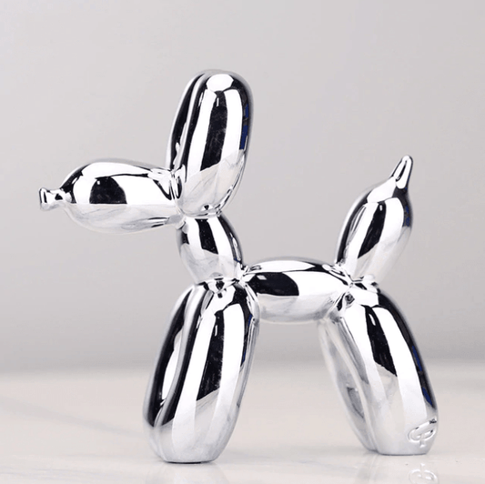 Creative Home Decor | Electroplated Balloon Dog Sculpture with Abstract Design | Unique Wall Decor for Modern Room Aesthetics 0