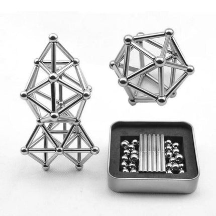 Creative Magnetic Building Set | Magnetic Building Blocks with 72 Sticks & 54 Balls | Engaging DIY Toys for Imagination and Stress Relief 5