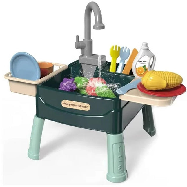 Creative Play Kitchen | Kids' Kitchen Set with Flowing Water Feature | Engaging Role-Play for Skill Development 0