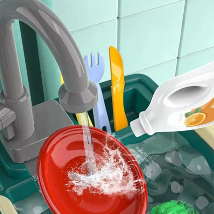 Creative Play Kitchen | Kids' Kitchen Set with Flowing Water Feature | Engaging Role-Play for Skill Development 6